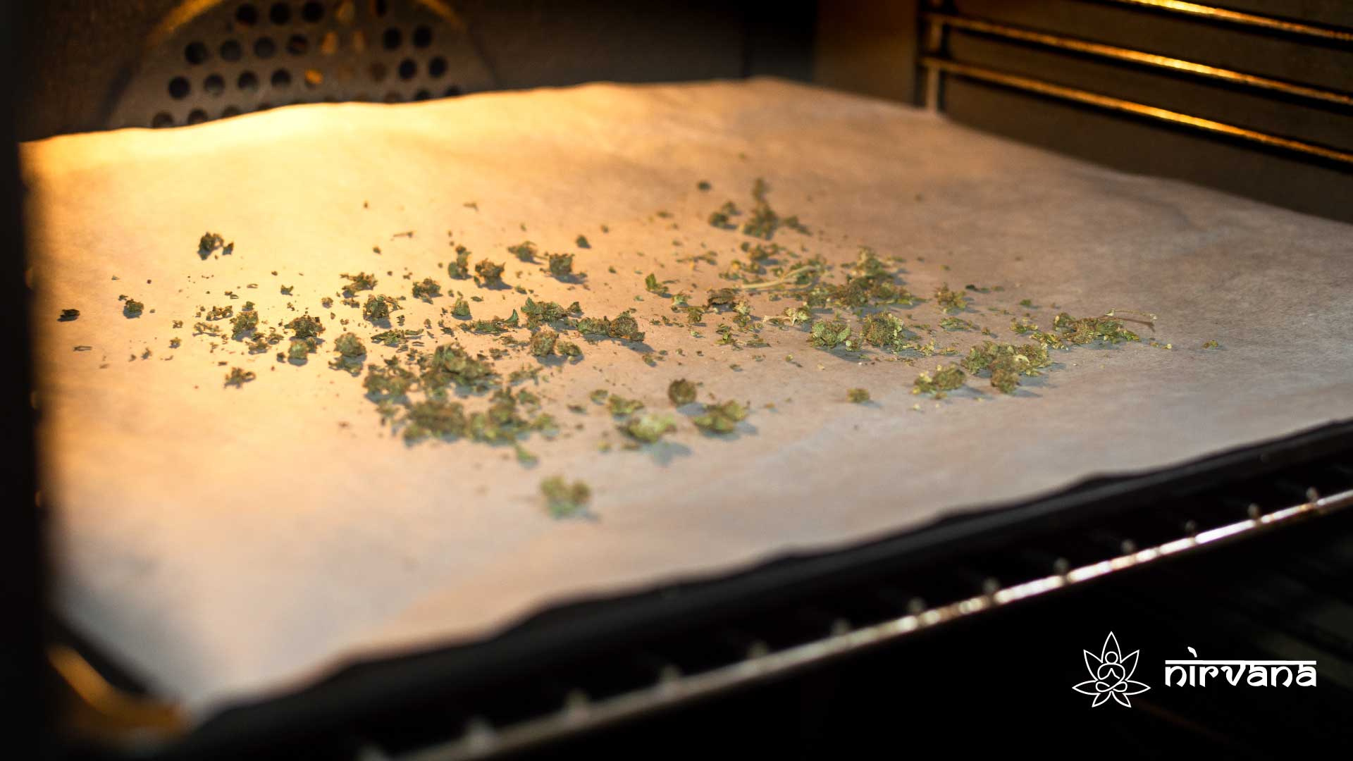 Cannabis decarboxylating in the oven